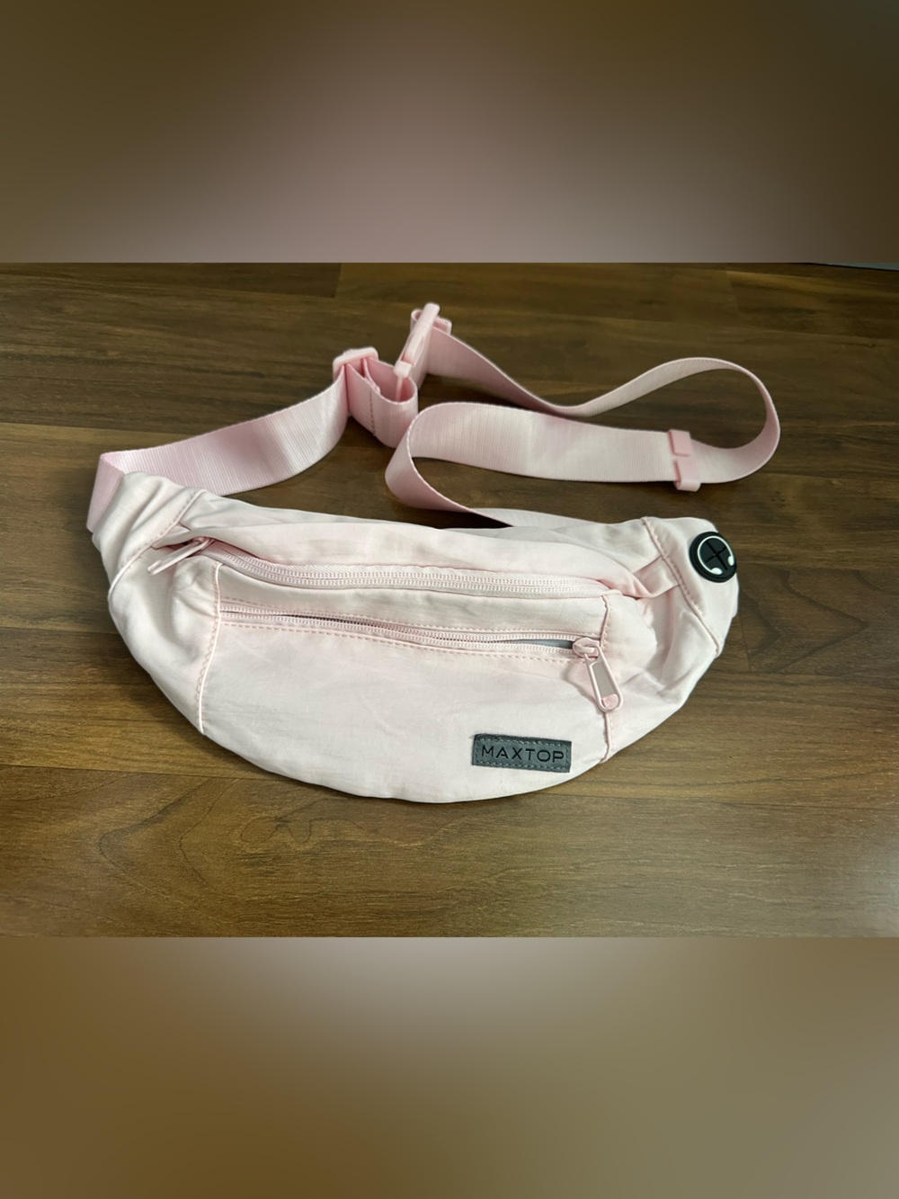 MAXTOP Large Sling Fanny Pack with 4-Zipper Pocket